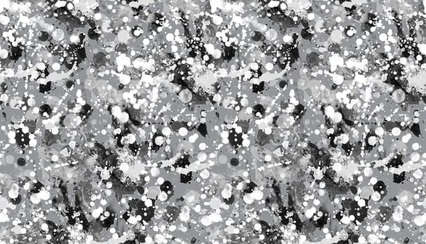 Seamless pattern with abstract creative blots and splashes painted with gouache for paint box design
