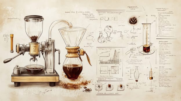 This infographic illustrates various coffee brewing methods, showcasing equipment and detailed processes for optimal coffee preparation and enjoyment.