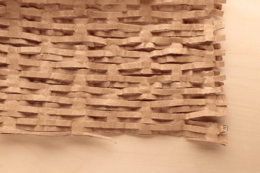 Environmentally friendly honeycomb paper, hexagonal shape, strong elastic brown recycled cardboard paper for protective packaging