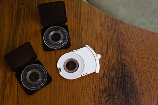 Cartridge with replaceable images of planets and stars for starry sky projector on ceiling, space film disk for projector, home planetarium with compact galaxy projector for exploring solar system