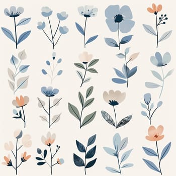 A vibrant assortment of watercolor flowers and leaves in shades of pink and green fills the background, creating an elegant and fresh botanical design.