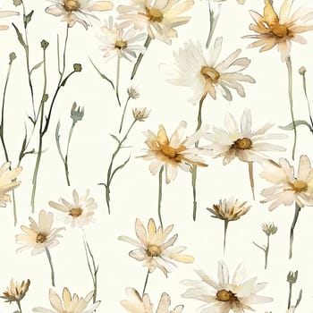 A beautiful arrangement of hand-painted daisies in soft tones displayed against a light backdrop, showcasing nature's delicate beauty and artistry.