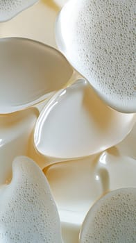 Abstract 3d background featuring smooth, flowing shapes in a harmonious composition, perfect for vertical designs and mobile wallpapers