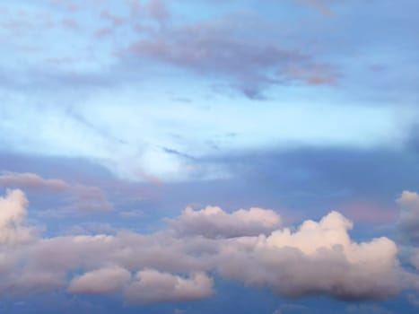 pink blue cloudy sky for pastel sky background.