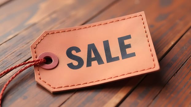 sale stylish tag mock up, generative ai. High quality photo