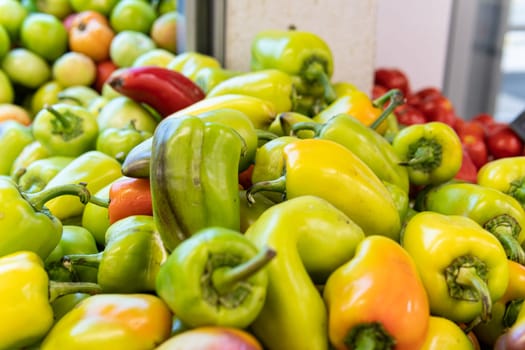 fruit market fresh natural nutrition healthy pepper organic ripe produce grocery food
