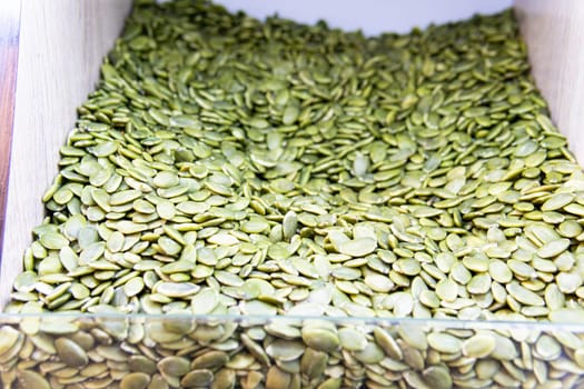seed dry healthy ingredient green pumpkin isolated diet food organic snack raw natural