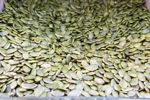 green organic food diet raw pumpkin healthy snack isolated natural ingredient dry seed