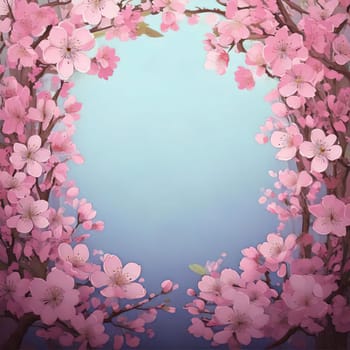 Breathtaking Beauty of Spring. Special Occasion Floral Template. Pastel Colors and Blank Space Floral Frame. Perfect Design for Invitations, Special Occasions and Celebrations. A delicate floral frame designed in soft pastel tones provides the perfect backdrop for invitations, cards, announcements or congratulatory messages. Featuring vibrantly colored flowers, this elegant yet simple design includes a large blank space in the center for adding text. Perfect for special occasions, wedding invitations, birthday cards or social media sharing.