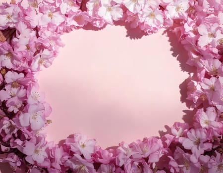 Breathtaking Beauty of Spring. Special Occasion Floral Template. Pastel Colors and Blank Space Floral Frame. Perfect Design for Invitations, Special Occasions and Celebrations. A delicate floral frame designed in soft pastel tones provides the perfect backdrop for invitations, cards, announcements or congratulatory messages. Featuring vibrantly colored flowers, this elegant yet simple design includes a large blank space in the center for adding text. Perfect for special occasions, wedding invitations, birthday cards or social media sharing.