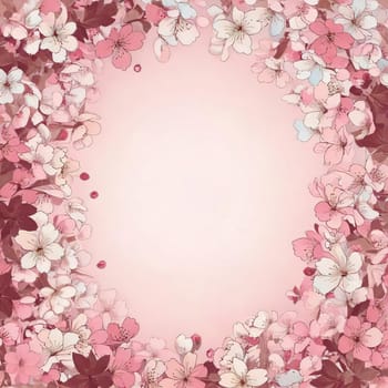 Breathtaking Beauty of Spring. Special Occasion Floral Template. Pastel Colors and Blank Space Floral Frame. Perfect Design for Invitations, Special Occasions and Celebrations. A delicate floral frame designed in soft pastel tones provides the perfect backdrop for invitations, cards, announcements or congratulatory messages. Featuring vibrantly colored flowers, this elegant yet simple design includes a large blank space in the center for adding text. Perfect for special occasions, wedding invitations, birthday cards or social media sharing.