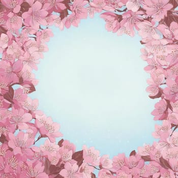 Breathtaking Beauty of Spring. Special Occasion Floral Template. Pastel Colors and Blank Space Floral Frame. Perfect Design for Invitations, Special Occasions and Celebrations. A delicate floral frame designed in soft pastel tones provides the perfect backdrop for invitations, cards, announcements or congratulatory messages. Featuring vibrantly colored flowers, this elegant yet simple design includes a large blank space in the center for adding text. Perfect for special occasions, wedding invitations, birthday cards or social media sharing.