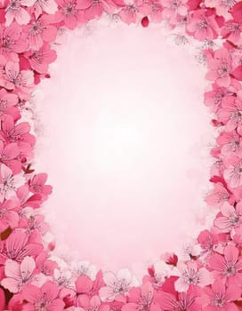 Breathtaking Beauty of Spring. Special Occasion Floral Template. Pastel Colors and Blank Space Floral Frame. Perfect Design for Invitations, Special Occasions and Celebrations. A delicate floral frame designed in soft pastel tones provides the perfect backdrop for invitations, cards, announcements or congratulatory messages. Featuring vibrantly colored flowers, this elegant yet simple design includes a large blank space in the center for adding text. Perfect for special occasions, wedding invitations, birthday cards or social media sharing.