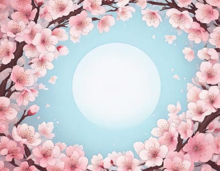 Breathtaking Beauty of Spring. Special Occasion Floral Template. Pastel Colors and Blank Space Floral Frame. Perfect Design for Invitations, Special Occasions and Celebrations. A delicate floral frame designed in soft pastel tones provides the perfect backdrop for invitations, cards, announcements or congratulatory messages. Featuring vibrantly colored flowers, this elegant yet simple design includes a large blank space in the center for adding text. Perfect for special occasions, wedding invitations, birthday cards or social media sharing.