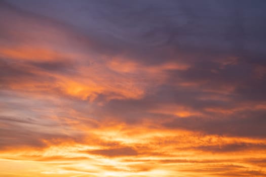 Evening sky with dramatic 