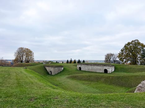 Ninth Fort of Kaunas Fortress view in Kaunas, tragic history of the Nazis and Soviet atrocities. High quality photo