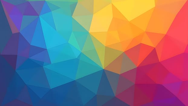 colorful polygonal mosaic texture background, generative ai. High quality photo