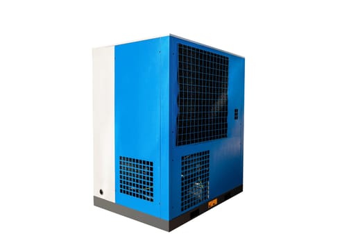 A screw compressor ensuring stable supply of compressed air.