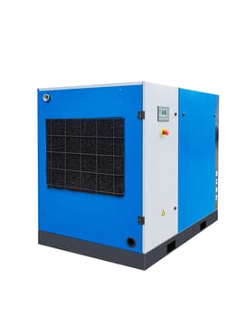 Industrial air compressor providing compressed air for various applications, showcasing its robust design and functionality