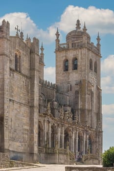 Porto Cathedral on a sunny summer day, Portugal