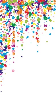 Falling letters of English language. Colorful childish flying characters of Latin alphabet. Foreign languages study concept. Back to school banner .
