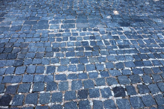 old street pavement surface texture. Background for banner, backdrop. Background Stone,Natural stone pavement with a empty area for design inserts.