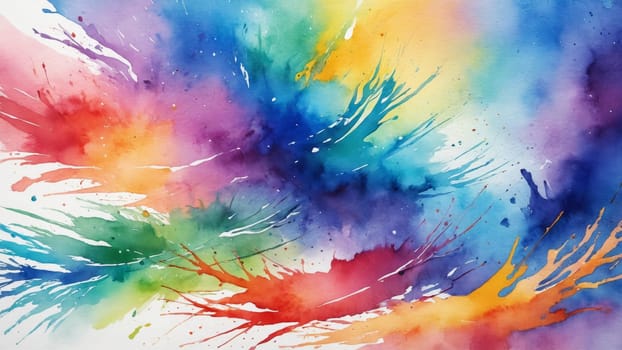 Swirls of bright colors dance across the canvas, creating an abstract landscape filled with joyful energy. Each stroke blends seamlessly, evoking emotions of creativity and playfulness.
