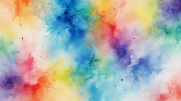 An array of colorful hues merge in a fluid dance, showcasing shades of blue, yellow, and red. The dynamic blend evokes a sense of tranquility and creativity, inspiring imagination.
