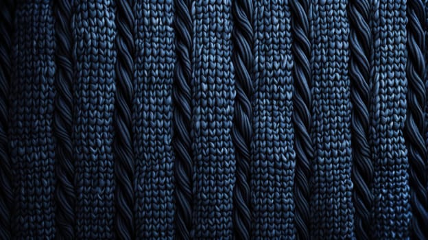 Close-up of woolen knit texture backdrop