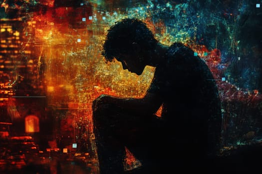 contemplative student immersed in complex network of thoughts abstract digital concept --ar 3:2 --stylize 250 --v 6.1 Job ID: 3ed528ce-fb08-4538-9d3a-1762c03f6de8