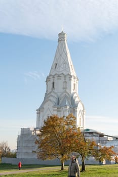 RUSSIA-OCT 19, 2024: sky religion landmark ancient monument historical old moscow museum russian tower orthodox history