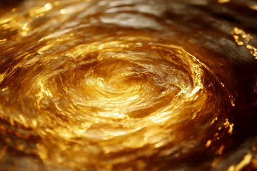 Explosion and swirl a golden fire on a isolated background..