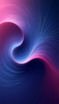 A vibrant abstract swirl of blue and pink colors creates a sense of motion and depth, captivating the viewer with its smooth, flowing lines - phone wallpaper - Generative AI