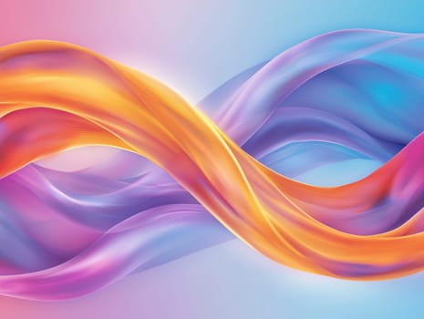 Flowing light trails create vibrant and dynamic background.
