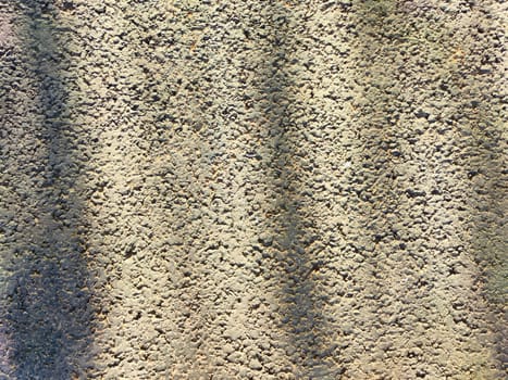 The surface displays intricate patterns and colors, reflecting natural aging and the impact of sunlight over time.