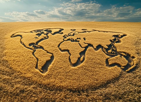 Grain export: shipment of wheat to international markets, agricultural trade growth, stabilizing food supply, economic cooperation through seamless movement of essential crops worldwide