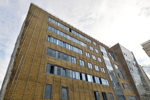 External wall insulation with mineral wool