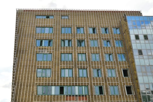 External wall insulation with mineral wool