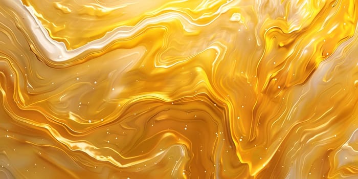 Vibrant golden and white marbled texture, perfect for digital and print designs.