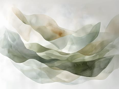 A closeup image of a flower painting in watercolor on a white background. The painting showcases intricate patterns and vibrant colors, creating a beautiful visual art piece