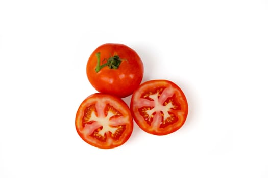 Tomatoes isolated on white background