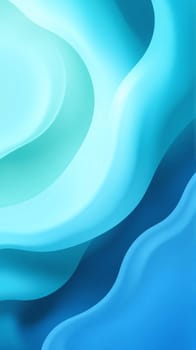 Soft, flowing abstract shapes in varying shades of blue and teal create a calming visual, evoking a sense of tranquility and depth in the early morning light.
