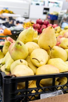 organic background ripe vegetarian agriculture healthy diet fruit freshness food fresh green pear