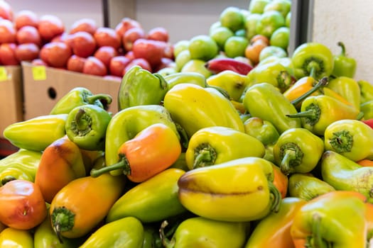 organic ripe market produce grocery fresh healthy nutrition pepper fruit natural food