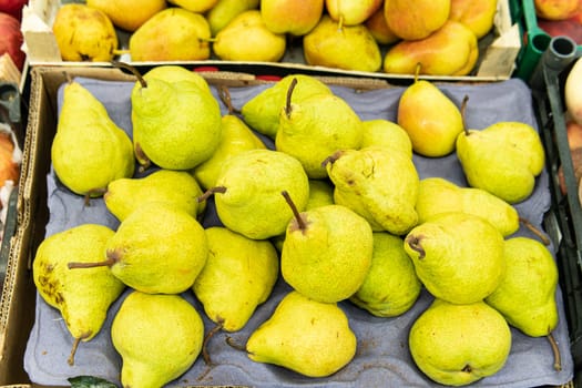 crop fresh copy space bunch pear freshness closeup diet ripe background agriculture fruit food
