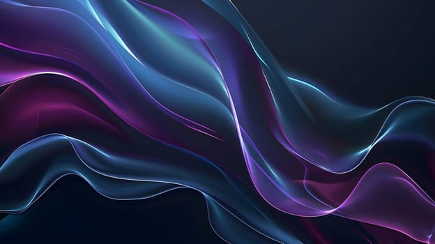 Colorful flowing lines with gradient effect creating abstract motion and design
