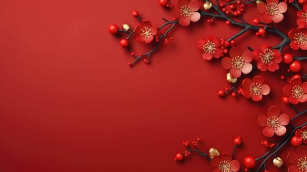 Red papercut flowers provide a festive elegance for any occasion, perfect for decorating homes, offices, and parties, as well as for scrapbooking and various paper crafts.