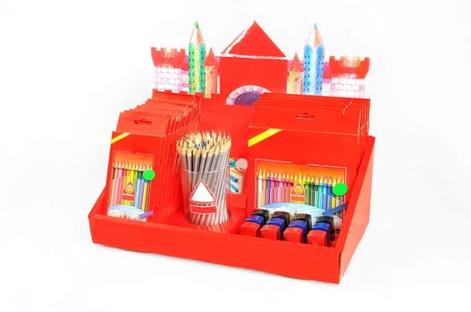 Neatly arranged set of pencils with dotted grips housed in a sleek metal canister, with isolated white background Ideal for artists, students, or office use, The design complements both functionality and aesthetics good for digital content creation and back to school