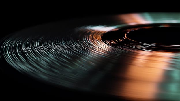 Captivating abstract image with mesmerizing circular pattern, dark center, flowing lines, bright colors, and glowing gradient. Ideal for backgrounds or striking visual element