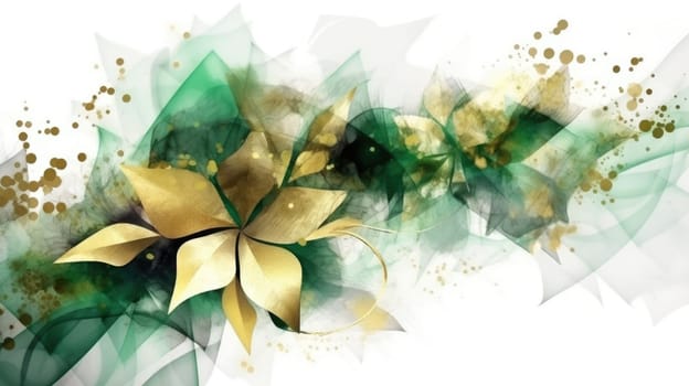 Watercolor abstract design for background of wedding or buzzy social media banner generative AI